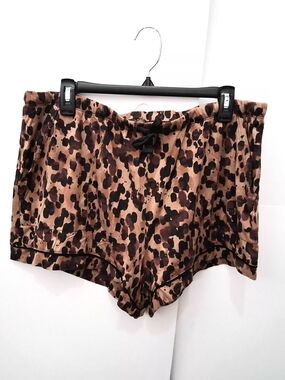 STARS ABOVE Leopard-Print Sleeping Shorts Size XXL